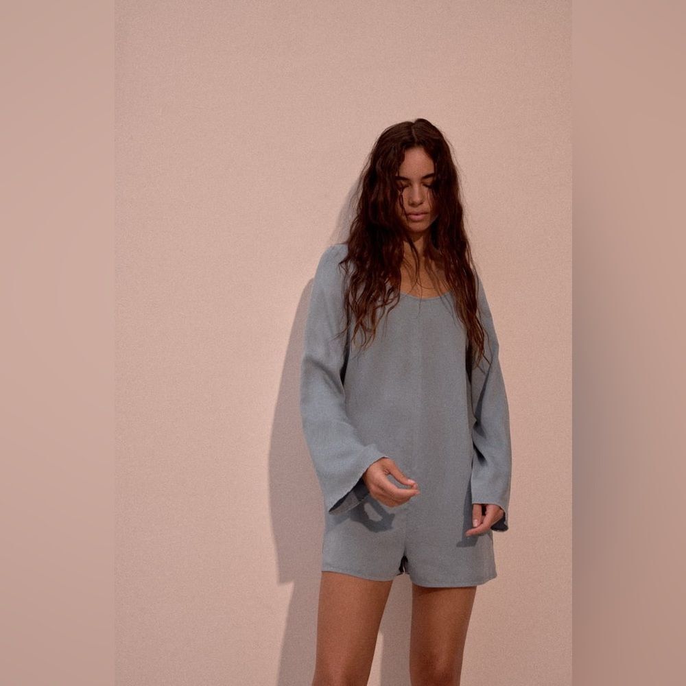 ZARA FLOWY SHORT JUMPSUIT